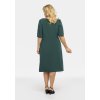 Elegantní tužkové šaty s ozdobnou sponou ARMIDA lahvově zelená
