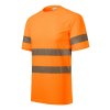 HV Dry Tričko unisex Grid knit, 100 % polyester segmentové retroreflexní pruhy (Barva fluorescenční žlutá, Velikost - cisla,pismena S)