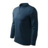Single J. LS Polokošile pánská Single Jersey, 100 % bavlna (Barva bílá, Velikost - cisla,pismena S)