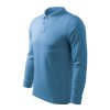 Single J. LS Polokošile pánská Single Jersey, 100 % bavlna (Barva bílá, Velikost - cisla,pismena S)