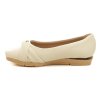 Piccadilly 147300-3 krémové dámské lodičky na klínu