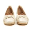 Piccadilly 147300-3 krémové dámské lodičky na klínu