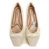 Piccadilly 147300-3 krémové dámské lodičky na klínu