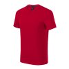 Action V-neck Tričko pánské Single Jersey, 95 % bavlna, 5 % elastan (Barva garnet, Velikost - cisla,pismena S)