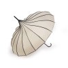 Dámský deštník pagoda s koženou rukojetí L530097