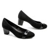 Jana 8-22467-42 černé dámské lodičky šíře H