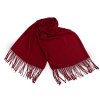 Šátek / šála jednobarevná s třásněmi 65x175 cm L620103
