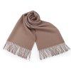 Zimní šála / pléd s třásněmi 65x180 cm L870573 (Varianta 6 ecru)