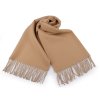 Zimní šála / pléd s třásněmi 65x180 cm L870573 (Varianta 6 ecru)