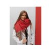 Zimní šála s třásněmi 35x185 cm L620148 (Varianta 2 červená)