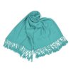Šátek / šála jednobarevná s třásněmi 65x180 cm L870265 - skladem