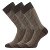 ponožky Žeryk - hnědá (Velikost 39-42 (26-28), 3 pár)