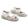 Scandi 251-2176-X1 bílé dámské sandály (Velikost 38)