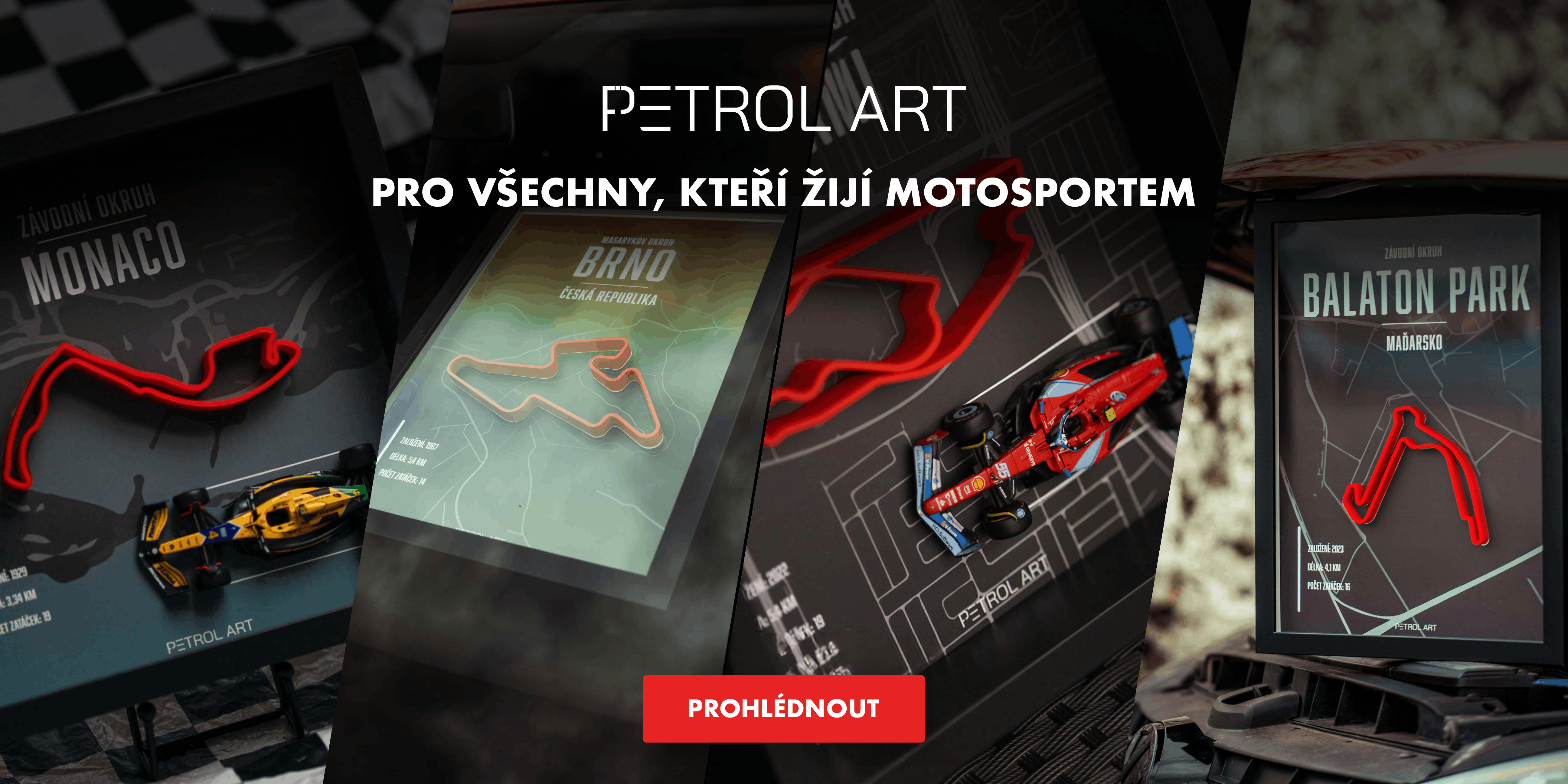 Máme novinku pro fanoušky F1. obrazy s monopostem F1 a závodním okruhem