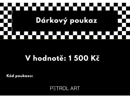 Dárkový poukaz 1 500 Kč