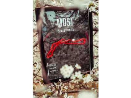 3D obraz Závodní okruh Most