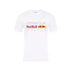 Volnočasové tričko Oracle Red Bull Racing v bílém provedení. Bavlněné tričko Red Bull doplněné velkým logem ORBR na přední straně.  Bavlna Unisex střih