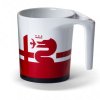 Velký hrnek Alfa Romeo v ikonických barvách.