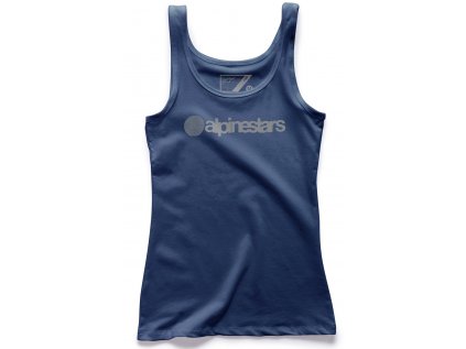 Dámské modré tílko ORIGINAL TANK Alpinestars krátké 1W19-63100 70 1019-63100 70