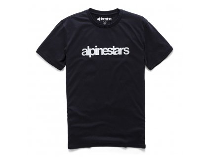 Pánské černé prémiové tričko HERITAGE WORD PREMIUM TEE Alpinestars krátké 1210-73006 10