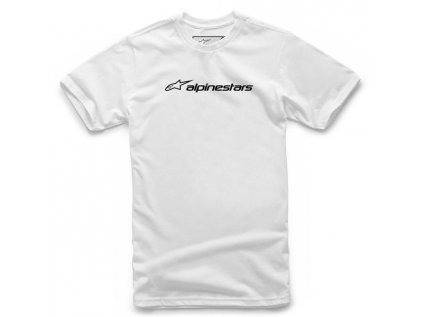 Pánské bílé tričko LINEAR TEE Alpinestars krátké 1211-72024 2010