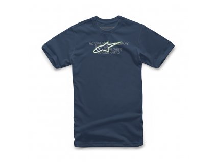 Pánské modré tričko TRUTH TEE Alpinestars krátké 1211-72000 70