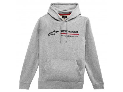 Pánská šedá mikina LINEAR RACE HOODIE 1232-51000 1026