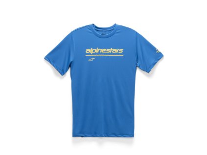 Pánské modré tričko TECH LINE UP PERFORMANCE TEE Alpinestars krátké 1211-73800 760