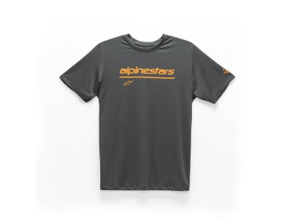 Pánské šedé tričko TECH LINE UP PERFORMANCE TEE Alpinestars krátké 1211-73800 18