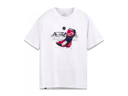Pánské bílé tričko R BOOT CSF SS TEE Alpinestars 1244-72180 20