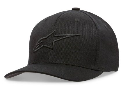 Pánská černo-černá kšiltovka AGELESS CURVE HAT Alpinestars 1017-81010 1010 (Varianta S/M)