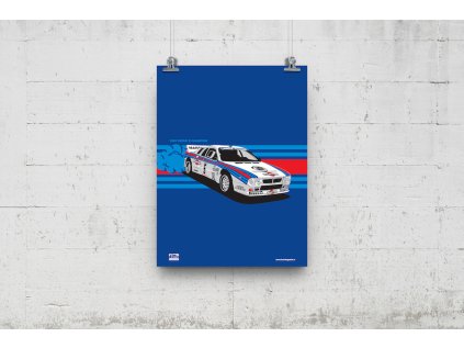 Poster Lusso Legends Lancia 037 Group B Champion 1983