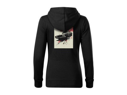 4TS mikina CERNA BLCK CHRG zadek