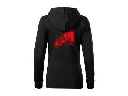 4TS mikina CERNA ENDURACE zadek