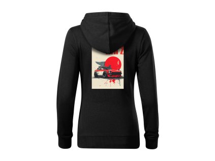 4TS mikina CERNA SAMURAI Z zadek