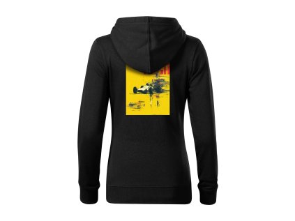 4TS mikina CERNA YELLOW RUSH zadek