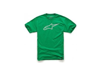 Pánské zeleno-šedé tričko AGELESS CLASSIC TEE Alpinestars krátké 1032-72030 6011 (Varianta S)