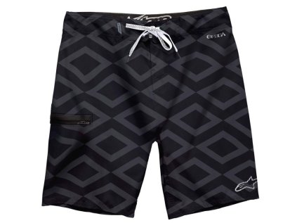 Pánské černé krátké plavky QUEST BSHORT Alpinestars 1015-24007 10 (Varianta 30)