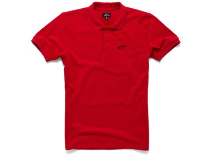 Pánské červené polo EFFORTLESS Alpinestars krátké 1036-42008 30 (Varianta S)