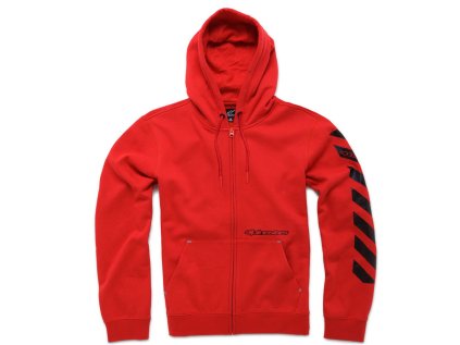 Pánská červená mikina DEBRIEF FLEECE Alpinestars 1036-53009 30 (Varianta S)