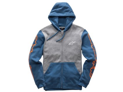 Pánská modrá mikina MACHINE FLEECE Alpinestars 1017-53005 1173 (Varianta S)