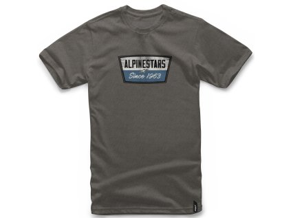 Pánské šedé tričko BATTERY TEE Alpinestars krátké 1018-72006 191 (Varianta S)