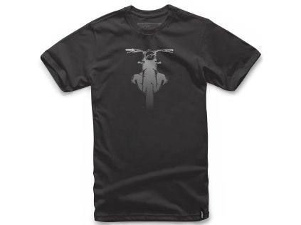 Pánské černé tričko BOXED TEE Alpinestars krátké 1018-72032 10 (Varianta S)