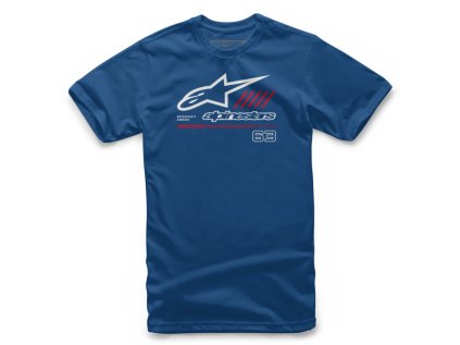 Dětské modré tričko STRAT TEE Alpinestars krátké 3038-72014 79 (Varianta L)