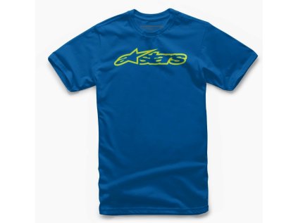 Dětské modré tričko BLAZE TEE Alpinestars krátké 3038-72000 7955 (Varianta M)