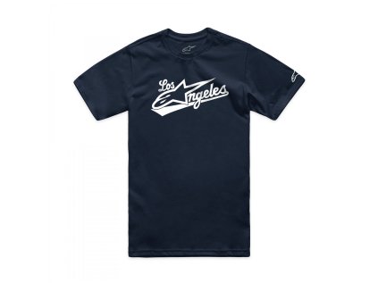 Pánské tmavě modré tričko LOS ANGELES CSF TEE Alpinestars 1214-73134 70 (Varianta S)