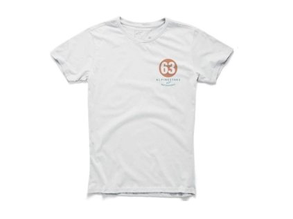 Pánské bílé tričko WORLD TEE Alpinestars krátké 1015-76020 20 (Varianta S)