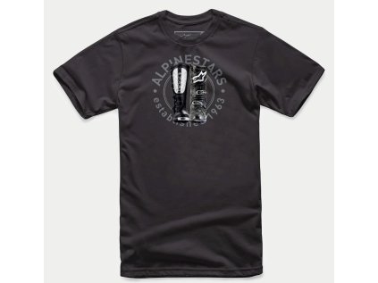 Pánské černé tričko VICTORY REVOLVE TEE Alpinestars 1213-72510 10 (Varianta S)