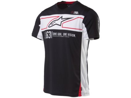 Pánské prémiové černé tričko RECOVERY SS TEE Alpinestars krátké 1035-42006 10 (Varianta S)