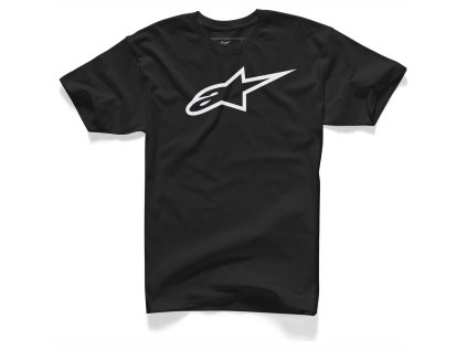 Pánské černo-bílé tričko AGELESS CLASSIC TEE Alpinestars krátké 1032-72030 1020 (Varianta S)